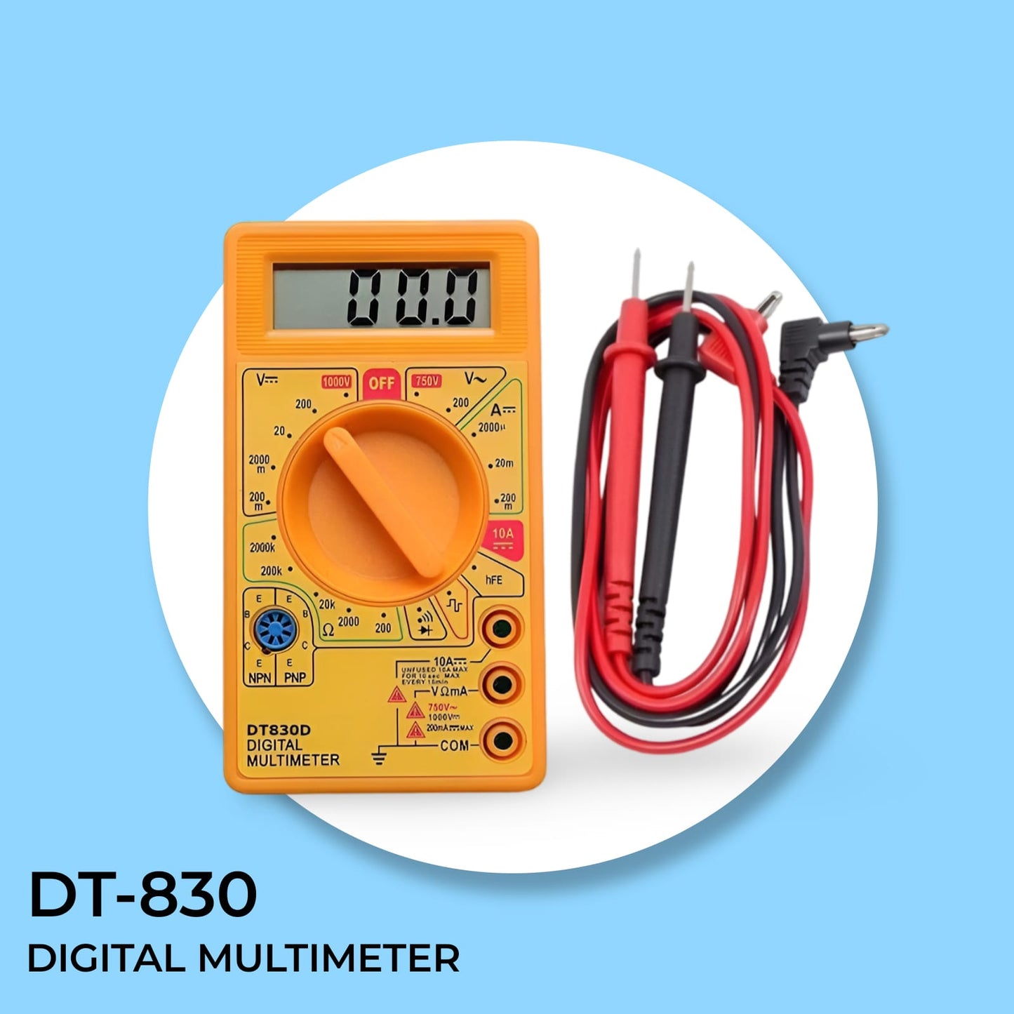 DT-830D DIGITAL MULTIMETER