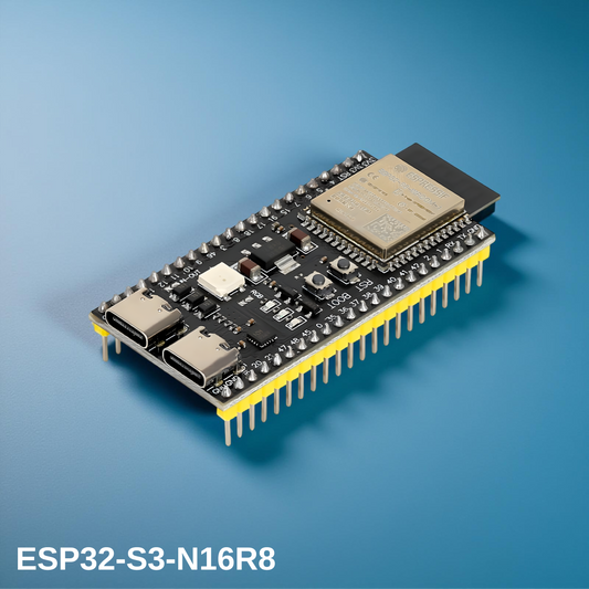 ESP32-S3-DevKitC-1-N16R8 ESP32 S3 Development Board WiFi + Bluetooth MCU Module, Dual Type-C ESP32-S3-WROOM-1 Cores Microcontroller Processor Integrates Complete Wi-Fi and BLE Functions